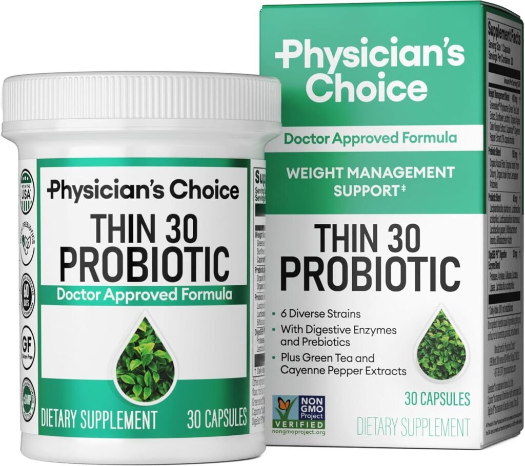 THIN 30 PROBIOTIC for Weight Management & Bloating Supports Gut Health - Weight Management for Women & Men
