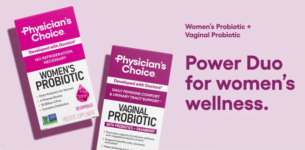 Physician's CHOICE Vaginal Probiotics for Women – pH Balance, Odor Control, Yeast Balance & Feminine Health