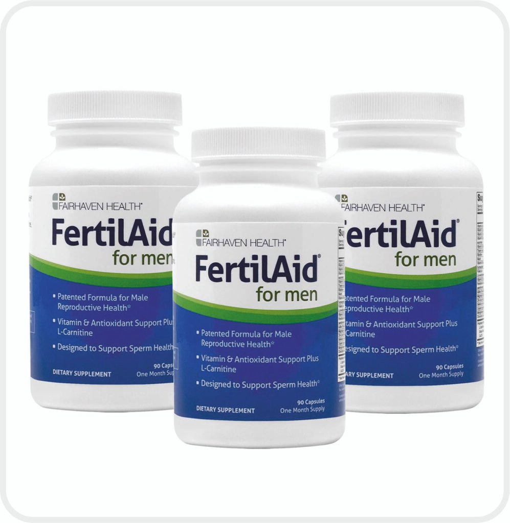 Fairhaven Health FertilAid for Men Prenatal Male Fertility Supplement | Count and Motility Support Pre-Conception for Him | Fertility Support includes L-carnitine, Zinc, and Folate