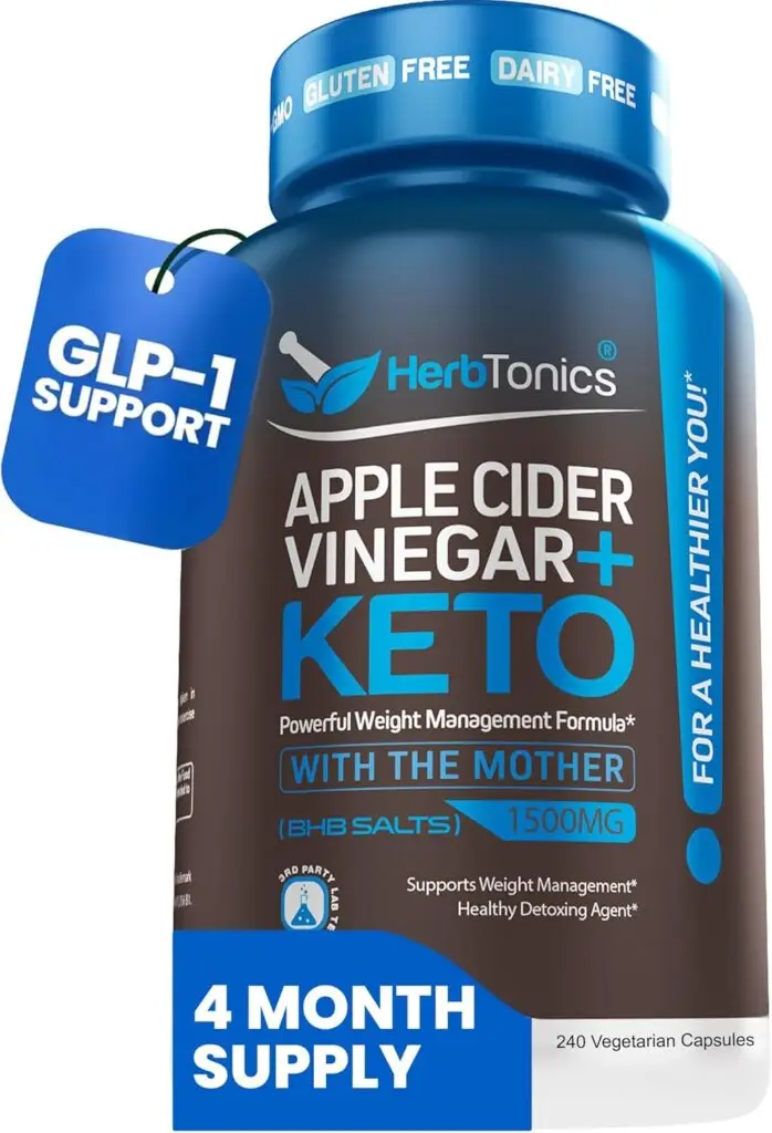 Apple Cider Vinegar Capsules Plus Keto BHB The Ultimate Fat Burner & Weight Loss Supplement