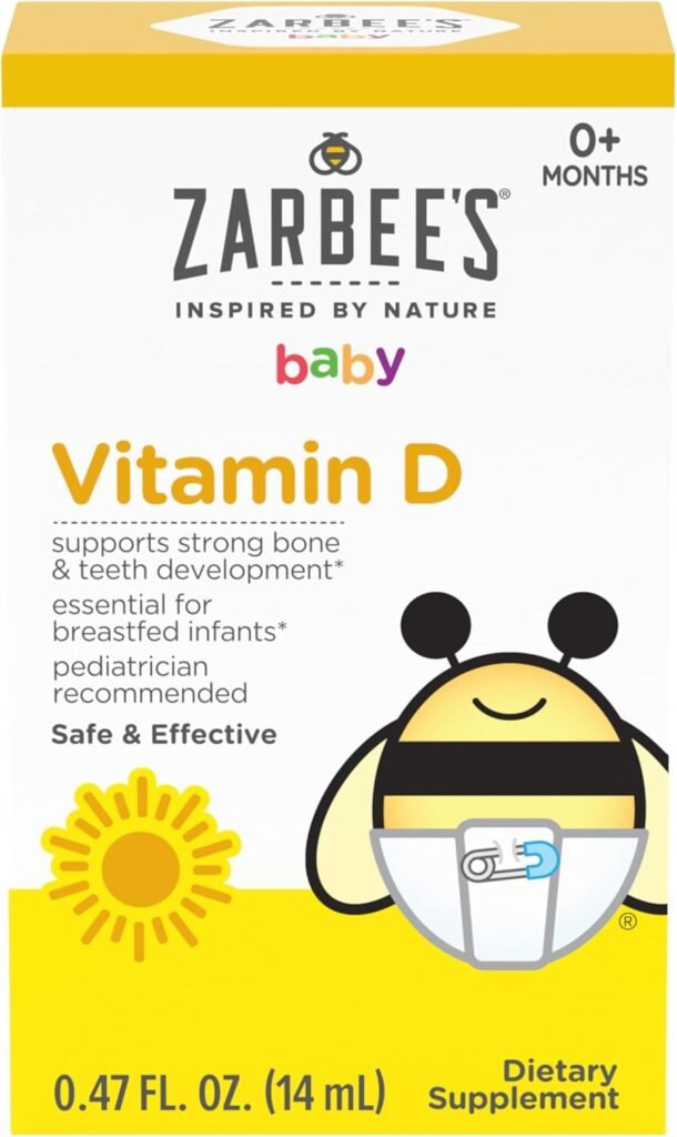 Zarbee's Vitamin D Drops for Infants, 400IU