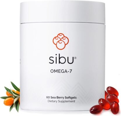 sibu Omega-7 Softgels, Premium Organic Himalayan Sea Buckthorn Oil